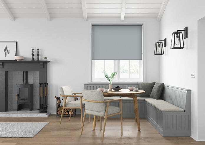 Anti-Bacterial, Slate - Twist&Fit Roller Blind - Image 5